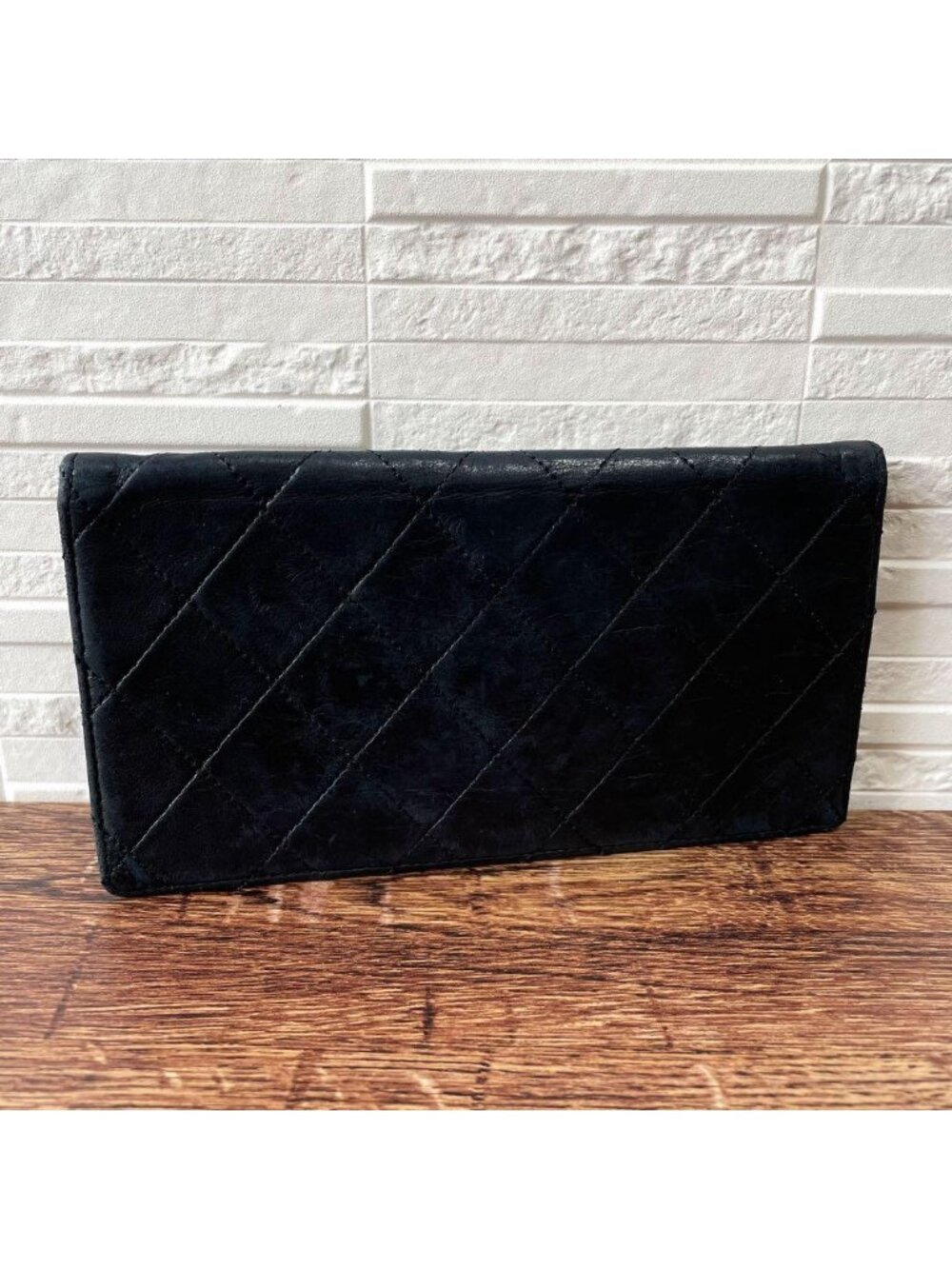 Chanel Quilted Lambskin Pouch CC Logo Black - Picture 2 of 10